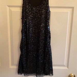 Black sequin mini dress!
